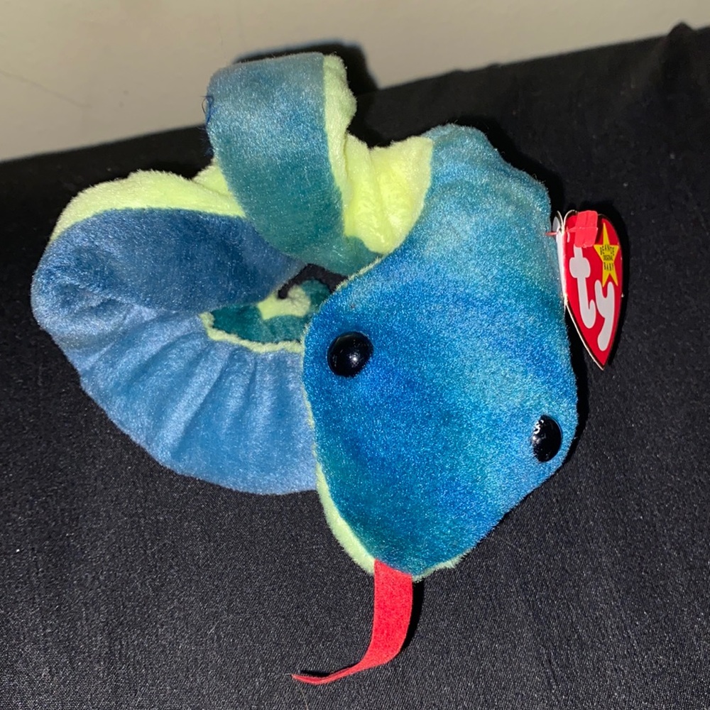 Beanie Baby TY Hissy the snake